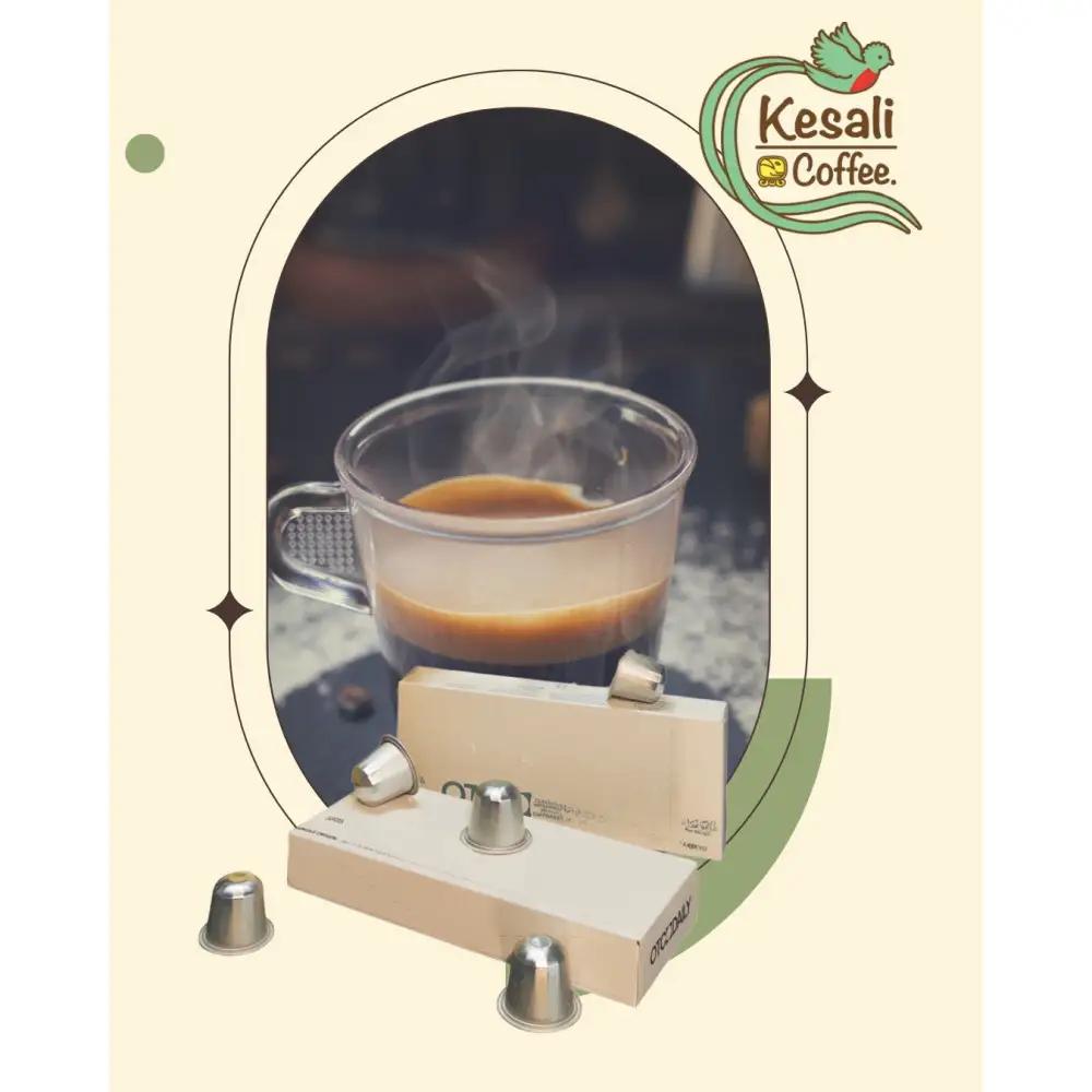 Kesali２種飲み比べコーヒーカプセル30個セット（深煎り、中煎り）