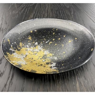 ふるさと納税 海南市 フラットプレートS　メタル金箔ブラック |  | 02