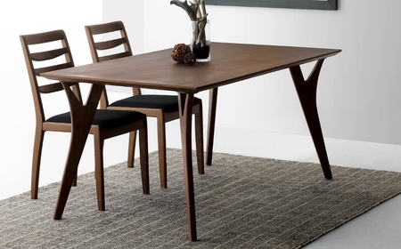 朝日木材 ボスコ ダイニングテーブル 150 天然木 ホワイトアッシュ ダークブラウン テーブル 机 ダイニング リビングテーブル 家具 BOSCO おしゃれ かわいい シンプル 愛知県 豊橋市