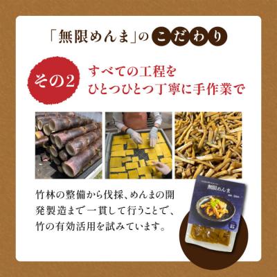 ふるさと納税 糸島市 【全6回定期便】【国産】やみつき! 無限 めんま 100g 醤油味 メンマ[AWJ006] |  | 03