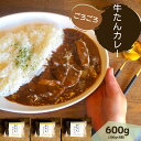 【ふるさと納税】牛たんカレー3個セット〔提供：ぶつぎりたんちゃん〕牛タン 牛たん 簡単 便利 美味しい スパイス 団欒 便利