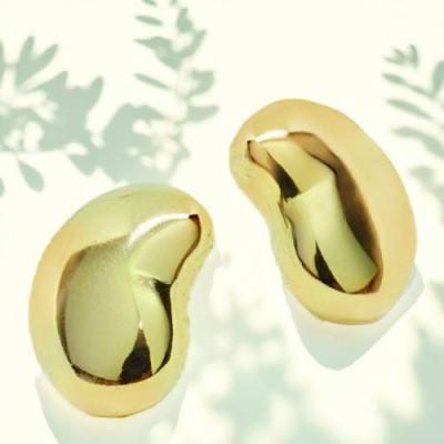 ふるさと納税 笛吹市 小豆 ピアス K18