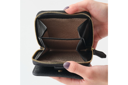 SOMES 二つ折り財布 （ブラック）PT-85 [ソメスサドル 北海道 砂川市 12260813-b] ソメス 財布 メンズ レディース 二つ折り 二つ折 2つ折り 本革 革 革製品 レザー ウォレ