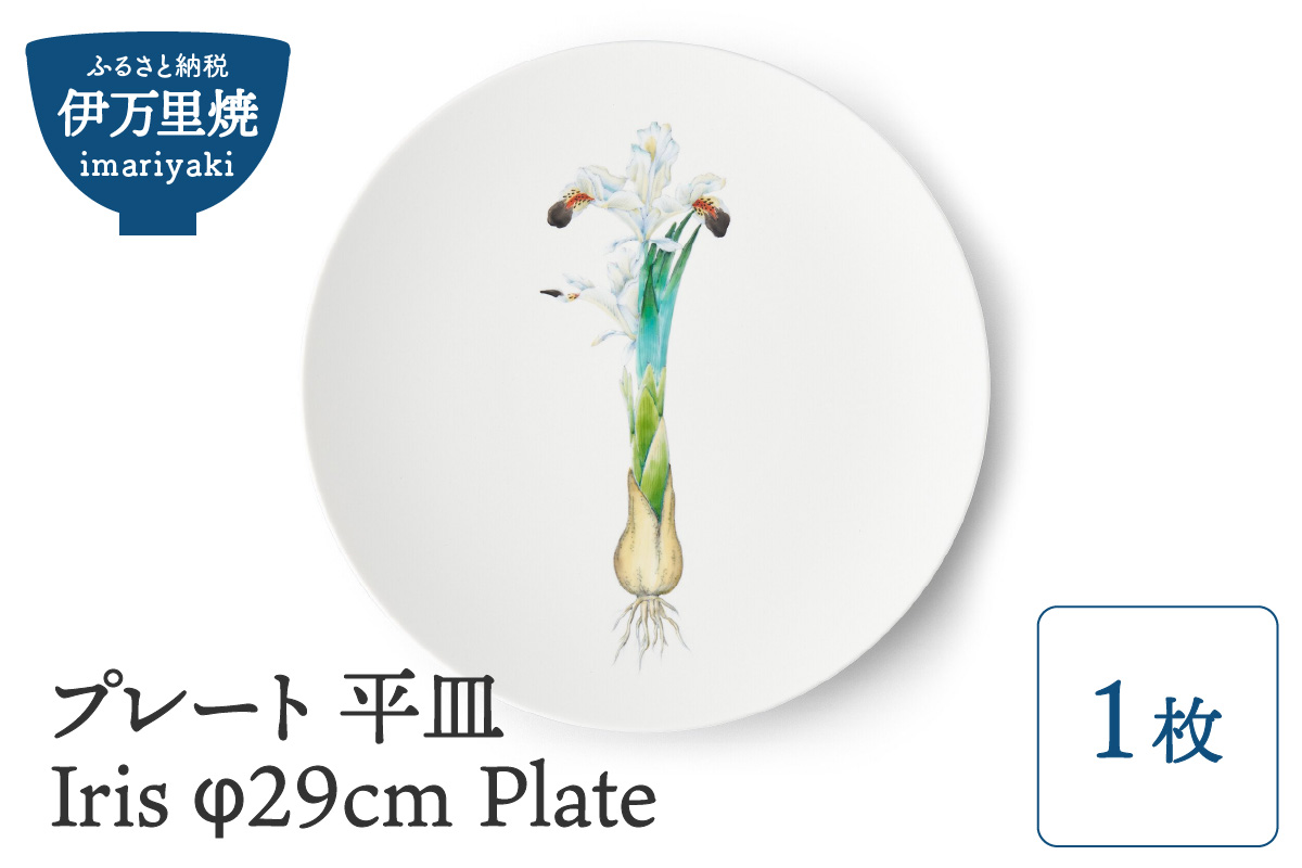 【伊万里焼】プレート 平皿 Iris φ29cm Plate H836