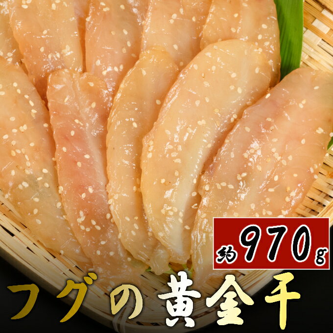 【ふるさと納税】 次は1年後！ 高品質 フグの黄金干 約970g 約9枚〜50枚 ふぐ 河豚 みりん干し ミリン 干物 おかず おつまみ 惣菜 魚 魚介類 冷凍 送料無料 nk020