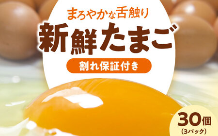 平飼い 海草たまご 3パック（30個入り）割れ保証あり 愛媛県大洲市/和田養鶏場 卵 たまご 鶏卵 卵料理 玉子[AGDQ001]