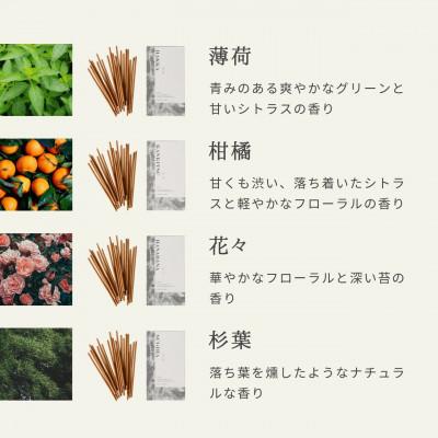 ふるさと納税 瑞浪市 ジャパンフレグランスインセンス(お香)20本4種セット 花々・柑橘・薄荷・杉葉 瑞浪ファクトリー直送 |  | 02