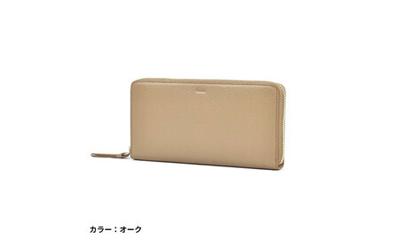 財布 長財布 本革 レザー オーク ブラウン 財布