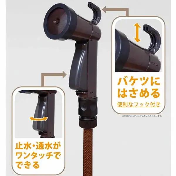 フルカバーホースリール ブラウン 30m  ガーデニング用ホースリール 水やり用ホース 水撒きホース[グリーンライフ]【018P074】
