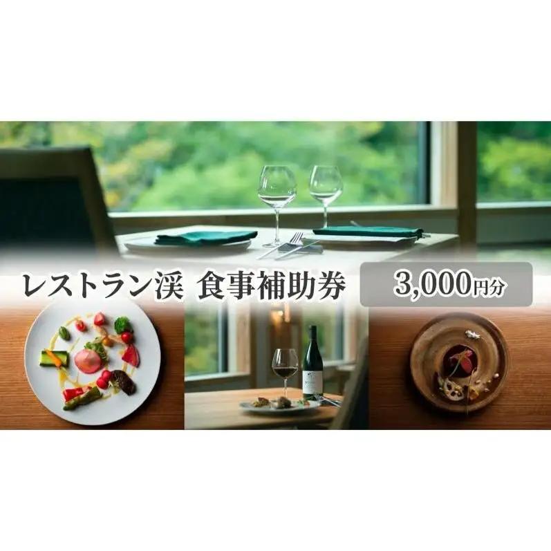 レストラン渓 食事補助券 3,000円分 ギフト プレゼント 鹿教湯温泉 食事 観光 温泉