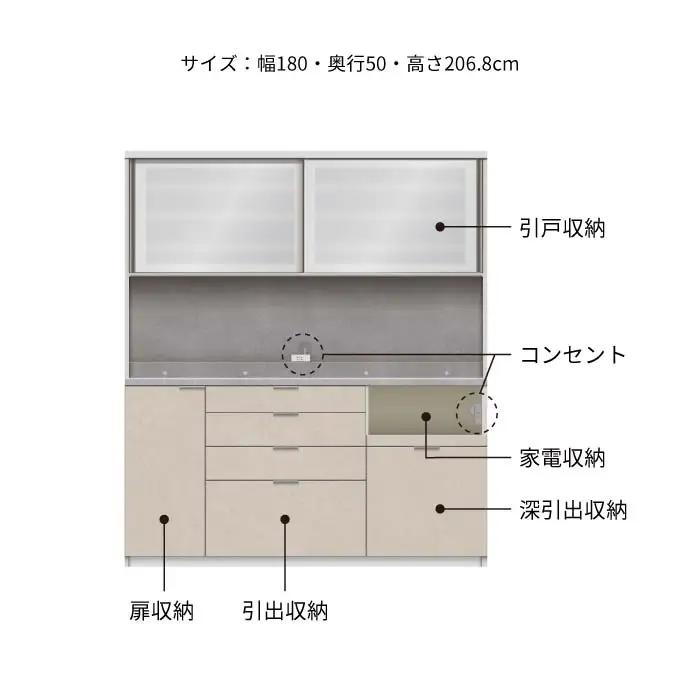 キッチンボード RUH-1800R [No.1284] ／ 家具 インテリア 岐阜県