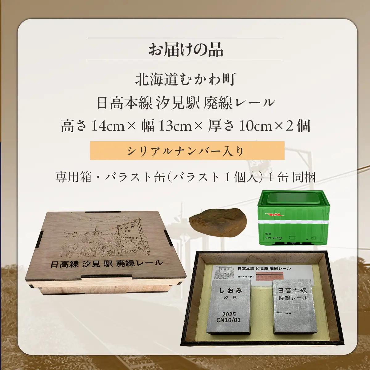 【第2弾】日高本線廃線レール　厚さ１０ｃｍ（数量限定）（シリアルナンバー入り） MKWG036