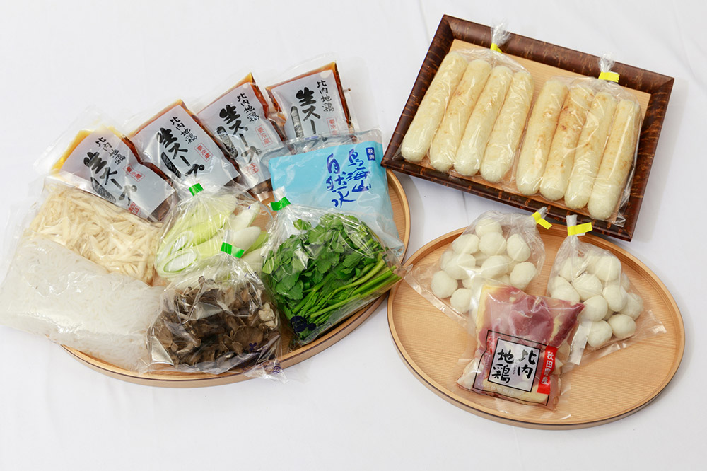 【2月発送】きりたんぽ 佐田商店 の きりたんぽ鍋 セット 4人前 秋田 手作りきりたんぽ8本入 比内地鶏 冷蔵