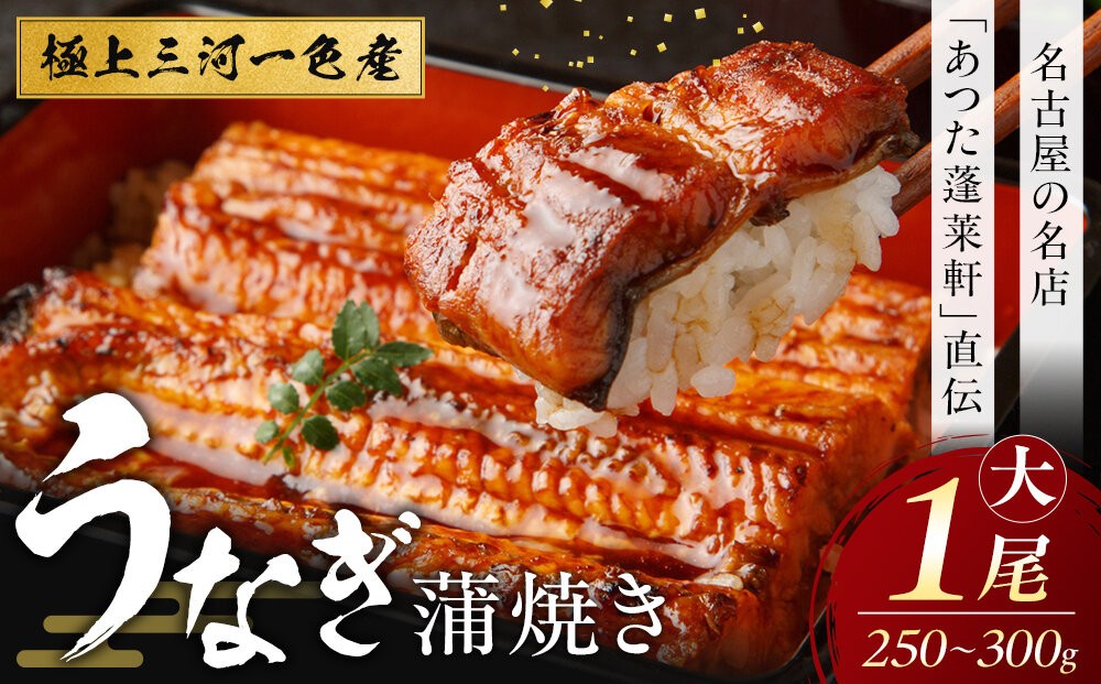 
【極上三河一色産】うなぎ蒲焼 1尾（名古屋の名店「熱田蓬莱軒」 直伝）

