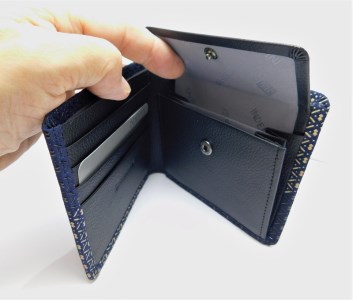 甲州印伝オリジナルブランド「庵（いほり）」 札入8214　K0368-G