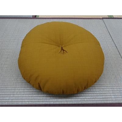 ふるさと納税 近江八幡市 「もめん綿入り丸座」黄土(おうど)