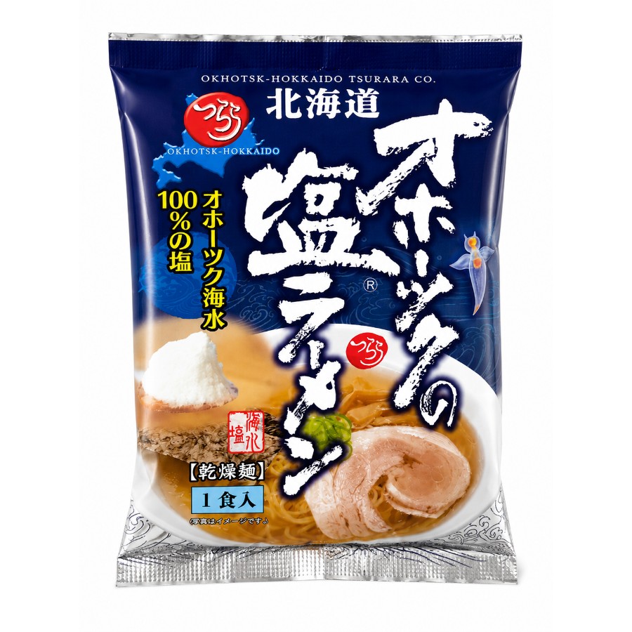 ＜つらら＞オホーツクの塩ラーメン1食×8袋