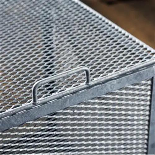 金属加工のプロがつくる「屋外用のゴミ箱」(縦50cm×横50cm×高さ60cm)_金属 メッシュ構造 屋外 ゴミ箱 北海道 釧路町 釧路超 特産品 _【1140286】