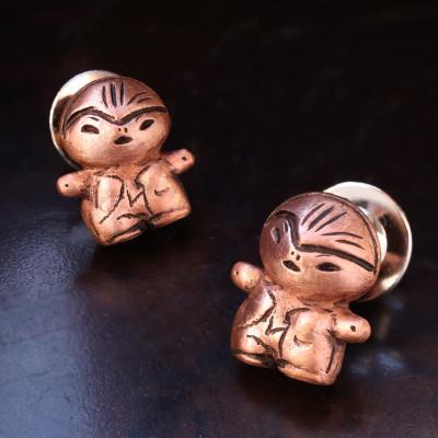 ふるさと納税 山梨県 【Do_goods】縄文界のアイドル 純銅製 土偶「ちびーなす」ピンブローチ  659-341 |  | 01