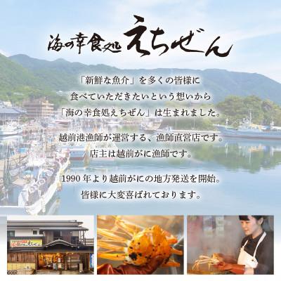 ふるさと納税 越前町 ≪浜茹で≫ 越前がに 特大 2杯 かに酢 食べ方QRコード付き【2月より発送】 |  | 03