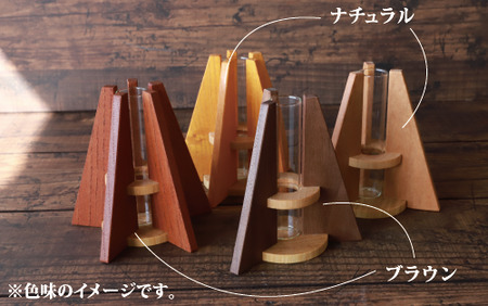 フラワーベース(一輪挿し)小 さきやま木工 IB116-003 花瓶 花瓶
