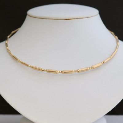 ふるさと納税 山梨市 K18デザインオメガネックレス45cm |  | 01