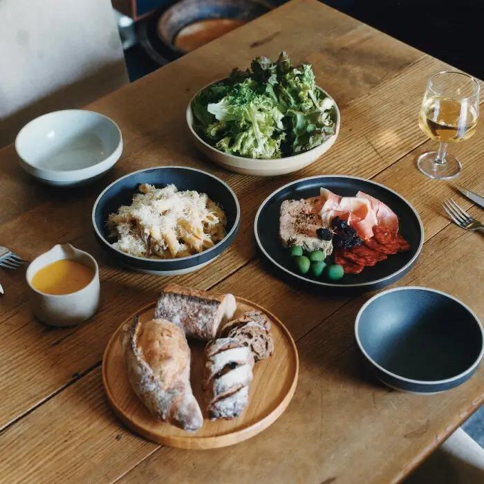 【波佐見焼 HASAMI PORCELAIN】ミッドディープラウンドボウル グロスグレイ 185mm 2点セット 食器【東京西海】【ハサミポーセリン】[DD213] 波佐見焼