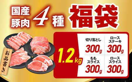 国産 豚肉 4種 総量 1.2kg