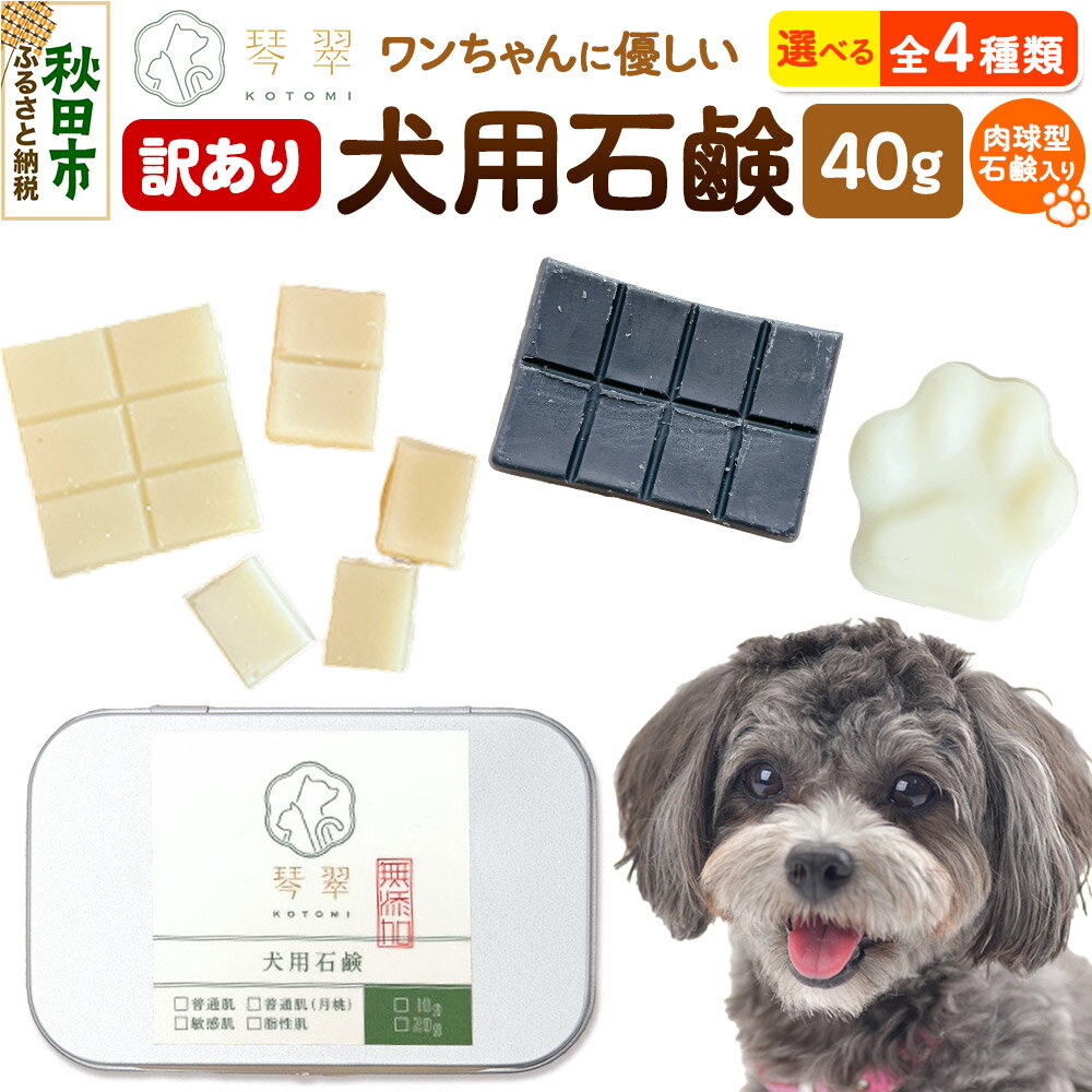 【ふるさと納税】【訳あり】ルベール の 犬用石鹸【石鹸の種類が選べる】 40g 肉球型石鹸入り クロネコゆうパケット