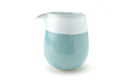 【波佐見焼】Folk Design 片口酒器・盃 青釉白唐津流し 2点セット【玉有】[IE59]