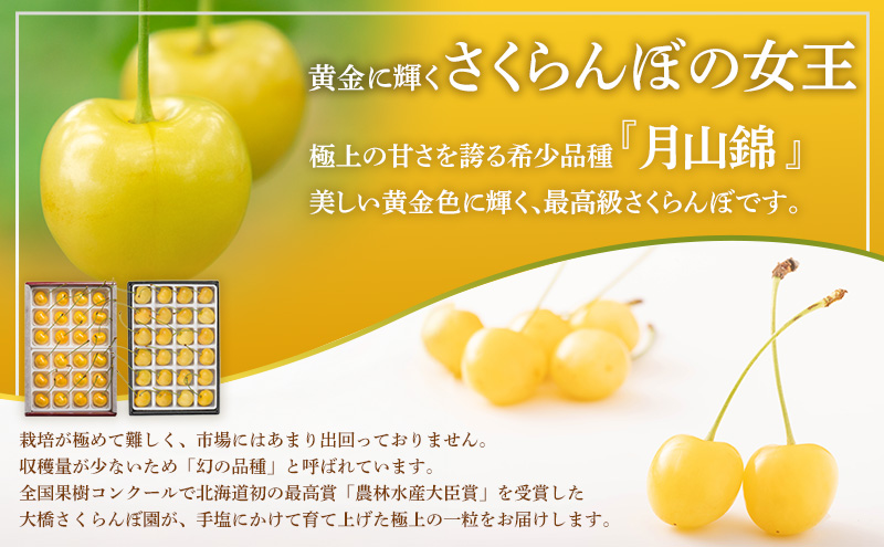 【 先行受付 】さくらんぼ 月山錦 2kg 500g×4パック 農林水産