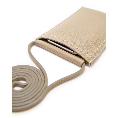 ふるさと納税 東大阪市 [BEIGE] 本革マルチポシェット　SPUR (シュプール) |  | 01