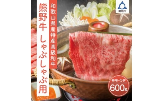 
            【年内配送12/10まで】和歌山県産特産高級和牛「熊野牛」しゃぶしゃぶ用モモ・ウデ600g
          