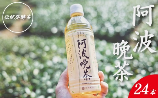 阿波晩茶 ペットボトル 24本 （1本500ml入り） お茶 晩茶 番茶 茶葉 本格 阿波晩茶 100％ 健康茶 発酵 伝統 お土産 阿波 徳島 阿南市 はなぜん