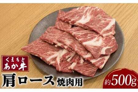牛肉 くまもとあか牛 肩ロース 焼肉用 約500g×1パック