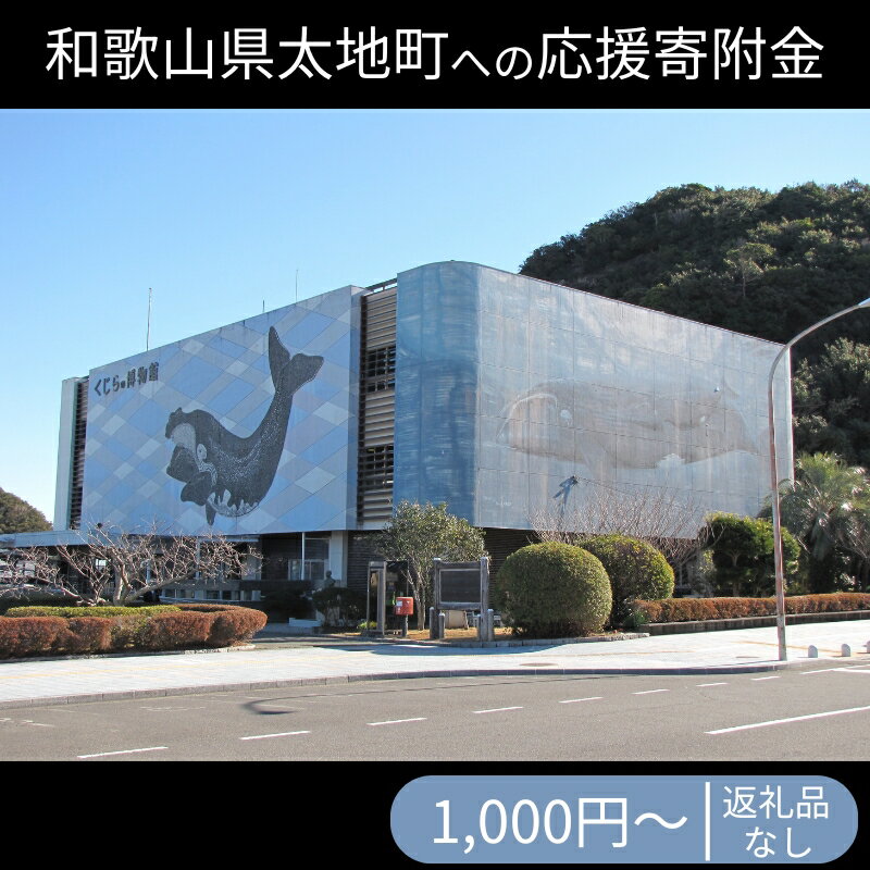【ふるさと納税】 和歌山県太地町への寄附（返礼品はありません）/ 応援 返礼品なし 和歌山県 太地町