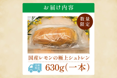 爽やか国産レモンの丸ごとシュトレン～レモンの恵み～【埼玉県　春日部　お菓子　スイーツ　手作り】（DA011）