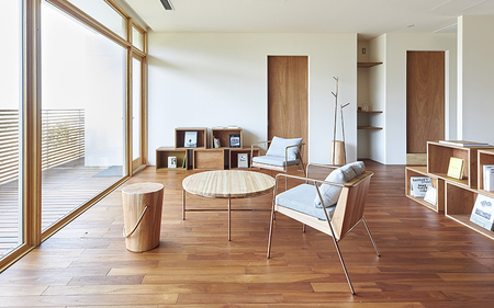 【FIL】ハンドルスツール MASS Series Handle Stool -Natural Wood & Copper Frame-　小国杉 スツール チェアー チェア ローチェア 丸椅子 椅子 