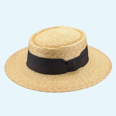 ふるさと納税 春日部市 春日部市伝統工芸品 田中帽子店 麦わら帽子 アルマ グレー 頭囲57.5cm(UK-H074-GY)