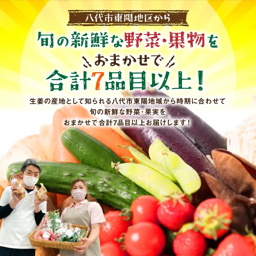 八代市産 旬の農産物詰合せ 復興 福袋 7品以上 野菜 果物 熊本県 八代市