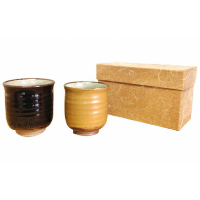 【ふるさと納税】志戸呂焼夫婦湯呑み 民芸品 工芸品 食器