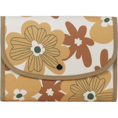 ふるさと納税 島原市 マルチケース(ジャバラタイプ)北欧フラワー ローストイエロー Lサイズ