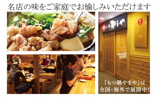 【本場博多のもつ鍋をご家庭で】博多もつ鍋やまや もつ鍋セット こく味噌味（1-2人前）