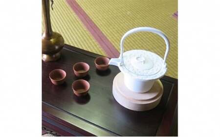 【高岡銅器】アルミ鋳物 燗鍋 市松白色 民芸品 工芸品 伝統技術 装飾品 日用品  FAD-0697
