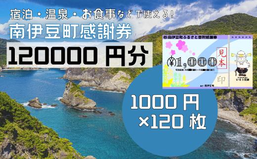 
南伊豆町ふるさと寄附感謝券120枚
