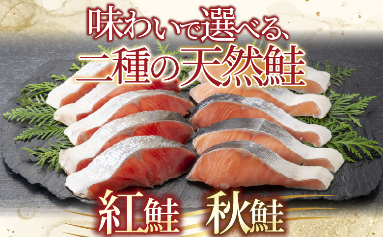 無添加甘塩天然鮭3種セット(計30切、約1.5kg) A-14001