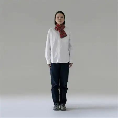 【 OTA KNIT 】TRAVEL SCARF トラベルマフラー(dot レッド × グレー)_装飾品・工芸品 マフラー・手袋 服飾小物 _【1568546】