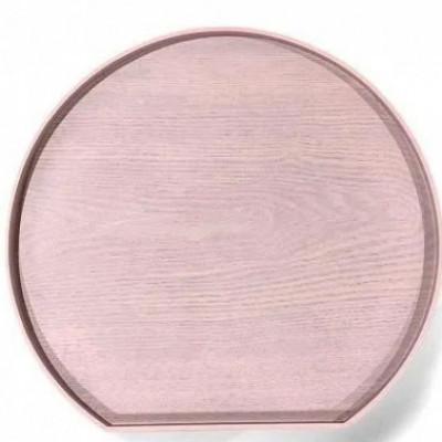 ふるさと納税 高野町 半月トレイ　桜色