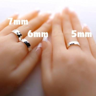 ふるさと納税 藤沢市 シルバー 5ミリ槌目リング P3〜30号 マイナスサイズ対応 ご希望リングサイズで制作 |  | 01