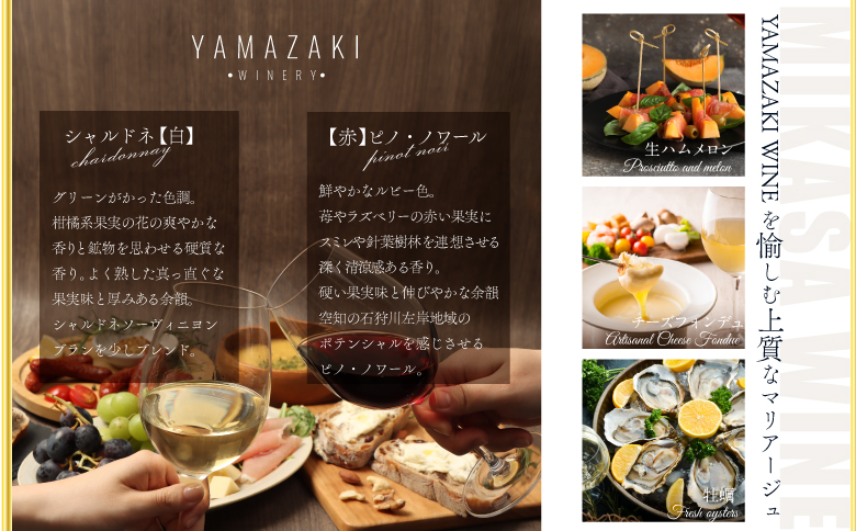 【三國シェフ推奨】山崎ワイン 赤＆白 飲み比べセット 750ml×2本 (各1本) | 山崎ワイン YAMAZAKI WINERY ワイン 赤ワイン 白ワイン 飲み比べ 飲み比べセット ワインセット 